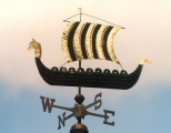 Ship-weathervane-Viking-Ship-with-gold-leaf-photo